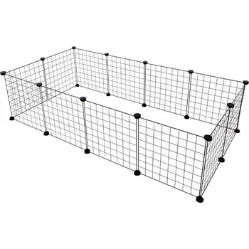 ohrádka pro malé zvíře Flamingo Peter 140 x 70 x 35 cm černá