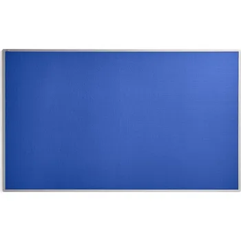 Nástěnka VIRGINIA, 2000x1200 mm, modrá, hliníkový rám