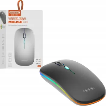 Myš Somostel bezdrátová počítačová myš s RGB LED podsvícením, černá SMS-GM23