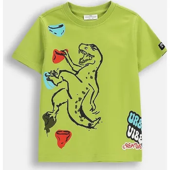 Chlapecké tričko Dětské bavlněné tričko Coccodrillo ZC5143202SBK zelená 71X, vel. 116