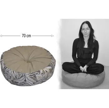 Polštář Axin Trading 39525 sedací polštář listy na tmavé 70 x 20 cm