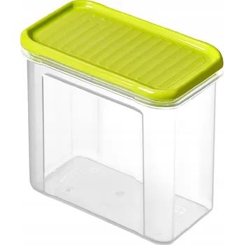 Dóza na potraviny Rotho 1742105070 Obdélníková Krabička 1L Limetka, Průhledný dóza na potraviny