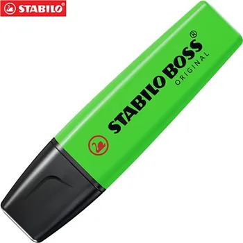 Zvýrazňovač Stabilo Zvýrazňovač STABILO BOSS ORIGINAL zelený 445857