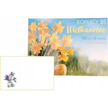 Obálka VELIKONOČNÍ OBÁLKA B6 125 x 176 mm POL-MAK 1 KUS VZOR 11