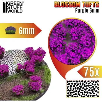 Green Stuff World Blossom Tufts - 6mm - Purple Flowers (Green Stuff World)
