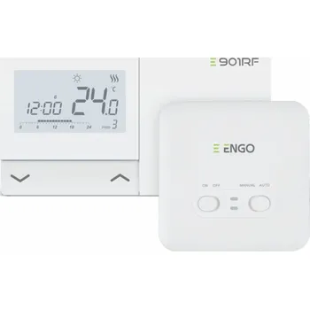 Salus E901RF - Bezdrátový, elektronický regulátor teploty - týdenní, ENGO.+ BON (DWZ)