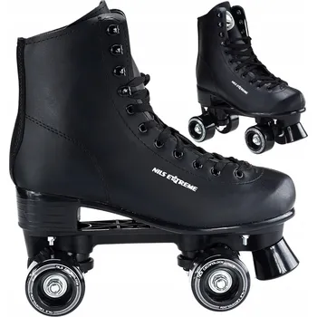 Kolečkové brusle Kolečkové Brusle Nils Extreme Kolečkové Brusle Dámské kožené černé vel. 37
