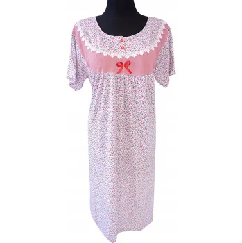 Dámská noční košile Noční košile Sentina, krátký rukáv, pod kolena, velikost XL