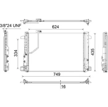 Výparník klimatizace Kondenzátor, klimatizace MAHLE AC 786 000P