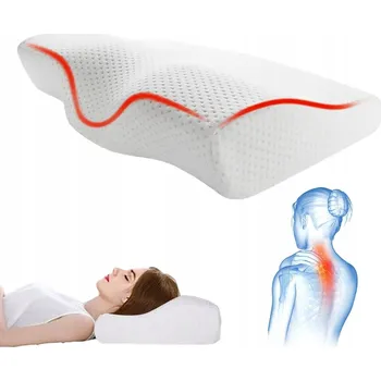 Polštář Ortopedický polštář XL bílý paměťová pěna střední antialergenní