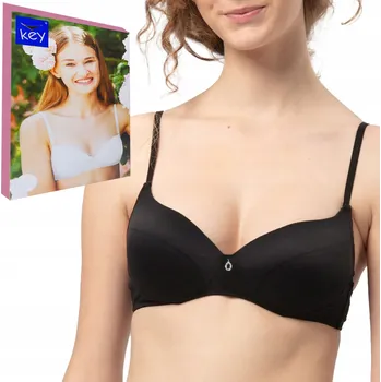 Podprsenka Key Podprsenka pro dívky bez kostic černá TBC 122 70 AA