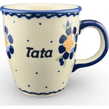 Hrneček Mars 300 ml Táta, Den otců dek. 00RU-TATA Keramika Bolesławiec