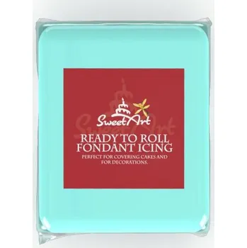 SweetArt potahovací a modelovací hmota vanilková pastelová Blue (250 g)