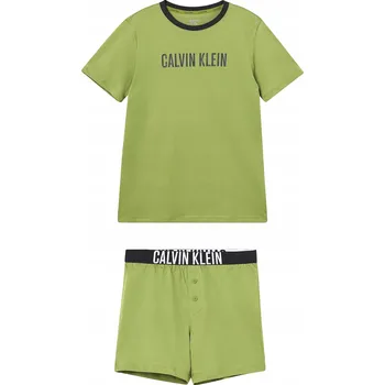 Dámské pyžamo Calvin Klein pyžamo zelené, velikost 170