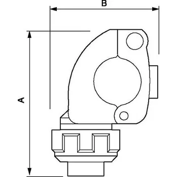 Zahradní hadice Airpress Rozvětvovací příruba trubek fi 40 mm x 1/2" GW 9AVRBT4012
