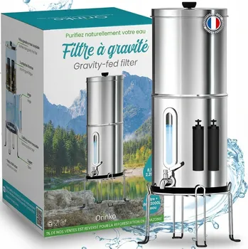 vodní filtr GRAVITAČNÍ FILTR 8,5L ČISTIČKA VODY FONTÁNA FILTRAČNÍ S AKTIVNÍM UHLÍM.