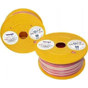 elektrický kabel Vodič LGY/H05V-K 2,50 mm2 50 m Růžovo-Bílý