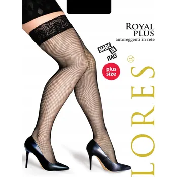 Podprsenka Punčochy kabaretky Lores Royal Plus Velikost 5-6 Černá