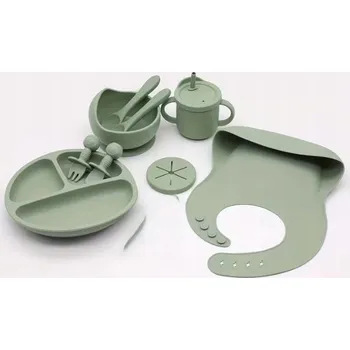 JISSTA Silikonová Sada Pro Děti 11 Dílů Zelená