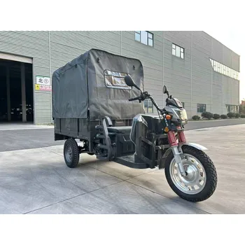 Elektrotříkolka Pracovní tříkolka Rikša ZETHOS (72V, 58Ah - až 3000W) BEZ ŘIDIČSKÉHO PRŮKAZU S NÁSTAVBOU Barva: Šedá, Varianta: BEZ ŘIDIČSKÉHO PRŮKAZU