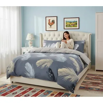 Povlečení Sada povlečení Piruu přikrývka 160 cm x 200 cm + polštář 70x80 cm, 3 dílná