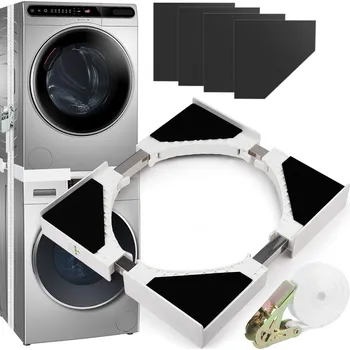 UNIVERZÁLNÍ MEZIKUS PRO PRAČKU A SUŠIČKU 46-66CM S PROTI VIBRAČNÍM PÁSEM