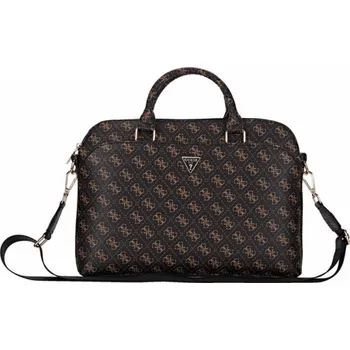 brašna na notebook Taška Guess New 4G zip Pocket Triangle Logo 15 černá