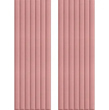 Obraz HCS deco 3D samolepicí stěnové obdelníky růžové mini pruhy samet