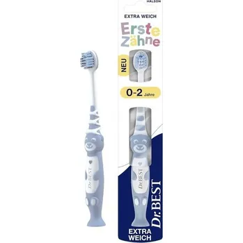 Elektrický zubní kartáček Dr.BEST Zubní kartáček pro první zuby, měkký (1 kus), od prvního zoubku Šedý, Zelený, Růžový,