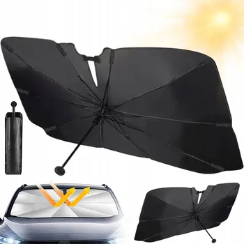 Stínítko do auta SLUNEČNÍ CLONA DO AUTA DEŠTNÍK NA PŘEDNÍ SKLO PRAKTICKÁ