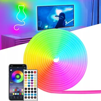LED páska LED pásek k TV RGB DÁLKOVÝ OVLADAČ 5M NEON sada LED diody VODĚODOLNÝ silný