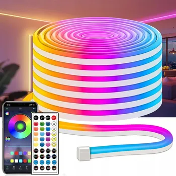 LED páska VODĚODOLNÉ BAREVNÉ LED PÁSKY 5050 SMD RGB VODĚODOLNÁ LED PÁSKA 5M S DÁLKOVÝM OVLADAČEM