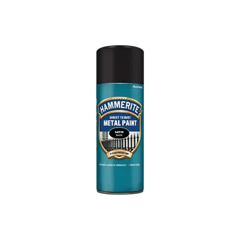 Barva ve spreji Hammerite sprej, Přímo na rez 400 ml černý polomat