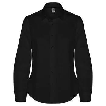 Dámská košile Dámská košile s dlouhým rukávem Moscu, černá, Velikost 3XL