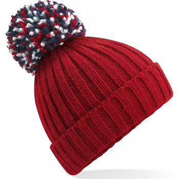 Pokrývka hlavy Beechfield zimní čepice beanie červená, univerzální velikost