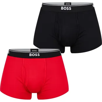 Boxerky pánské boxerky BOSS - BLACK/RED - 2 ks - 2XL (Boss Trunk 2Pk)