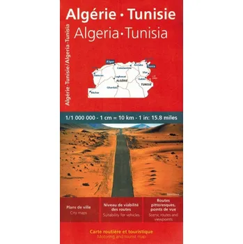 ALGIERIA TUNEZJA mapa 1:1 000 000 MICHELIN 2023 Kolektivní práce
