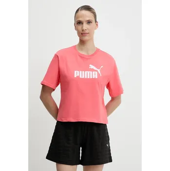 Pánské tričko Bavlněné tričko Puma Essential Logo 684972 modrá 50D, vel. XS