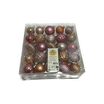 Vánoční dekorace VÁNOČNÍ KOULE VÁNOČNÍ BAŇKY 50 kusů