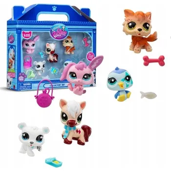 Figurka Sada figurek Bandai Littlest Pet Shop Collector Set Winter Besties 5 ks