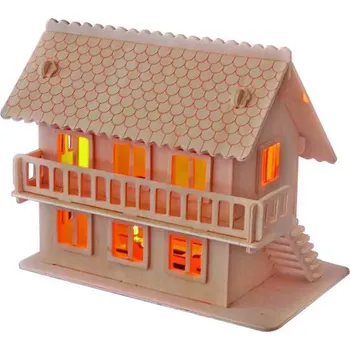 Dětské zboží Woodcraft Dřevěné 3D puzzle Vila