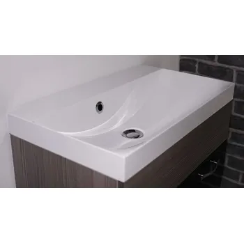 Umyvadlo Umyvadlo na desku obdélníkové Etna LAWA6035 bílé