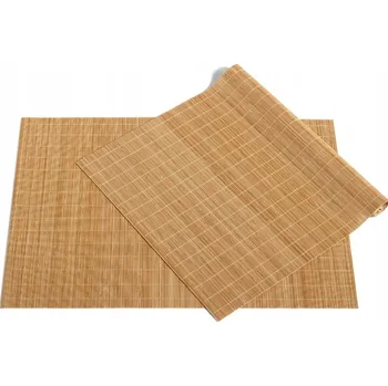 Prostěradlo Prostírání na stůl BAMBUSOVÉ PODLOŽKY POD TALÍŘE béžové SADA 2 ks