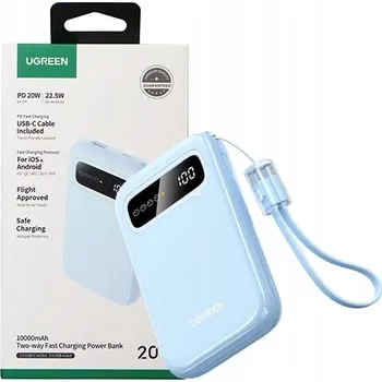 Powerbanka UGREEN POWERBANK OBOUSTRANNÝ USB-A USB-C 10000mAh PD 20W