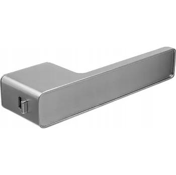 Dveřní kování Kuchinox Klika SOMBRA s WC zámkem v rukojeti, černá matná, obdélníková