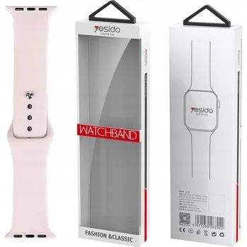 Řemínek na hodinky Yesido WB44 Silikonový Řemínek pro iWatch L 42/44/45 (97+140) #17 SILT/PUDROVÁ