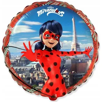 Balónek Fóliový balónek 18 FX - Miraculous (kulatý), balený