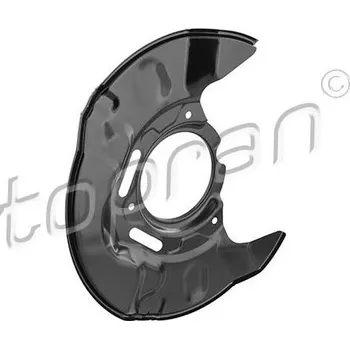 Brzdový systém Ochranný plech proti rozstřikování, brzdový kotouč TOPRAN 600 852