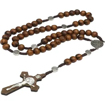Šperk Gaira® Dřevěný růženec Hnědý 30804-12
