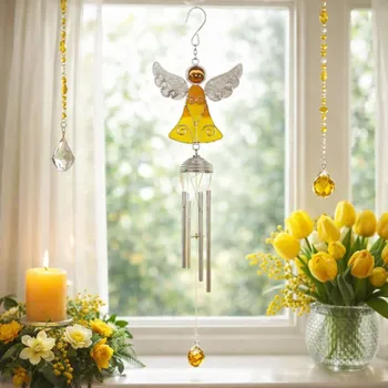 Lapač snů Zvonkohra andělský vánek - Žlutý anděl